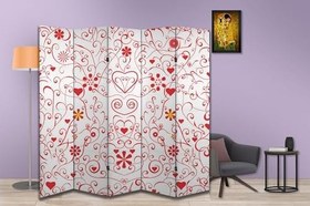 Resim Aşk Temalı Özel Tasarım Paravan Room Divider 180 x 200 cm 