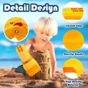 Resim 1 adet Ekstra Büyük Kum Küreği - Dayanıklı Plastik, Kaymaz Sap, Gençler için Mükemmel 3-6 Yaş, Plaj ve Kar Oyunları için İdeal, Eğlenceli Açık Hava Etkinliği Oyuncak, Gençler için Plaj Oyuncak 