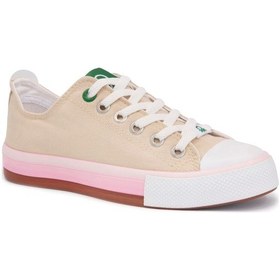Resim Benetton 30176 Bej Kadın Spor Ayakkabı Bej 