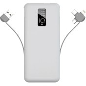 Resim Zore Pw-05 Hızlı Şarj LED Göstergeli Micro Lightning Type-C Kablolu Taşınabilir Powerbank 10000MAH 