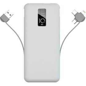 Resim Zore Pw-05 Hızlı Şarj LED Göstergeli Micro Lightning Type-C Kablolu Taşınabilir Powerbank 10000MAH 