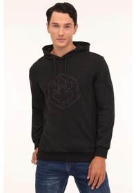 Resim Lumberjack 4w Ml Grass 17urb2013 4pr Sweatshırt Kapsonlu Siyah 
