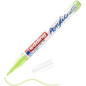 Resim Edding 5300 Ince Uçlu Akrilik Boyama Markörü 1-2 Mm Pastel Yeşil 