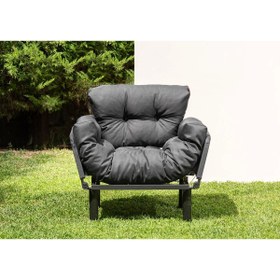 Resim Pafu Nitta Tekli Su Geçirmez Yataklı Bahçe Koltuğu 