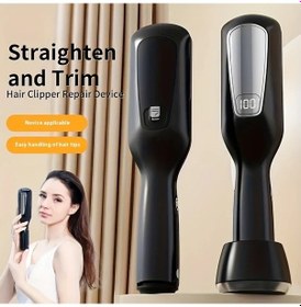 Resim Willowhaven Kırmızı Şarjlı Saç Düzleştirici Ve Trimmer Çift Kullanım Lcd Ekran 