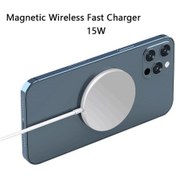 Resim 15w Manyetik Kablosuz Şarj İphone Uyumlu 13 12 Pro Max Mini Taşınabilir Macsafe Şarj Cihazı İndüksiyon Qi Pd Hızlı Telefon Şarj Pad 