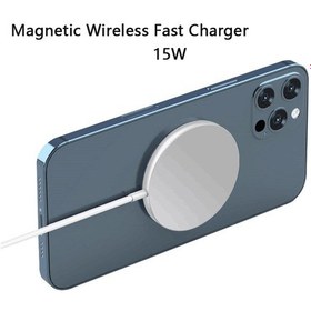Resim 15w Manyetik Kablosuz Şarj İphone Uyumlu 13 12 Pro Max Mini Taşınabilir Macsafe Şarj Cihazı İndüksiyon Qi Pd Hızlı Telefon Şarj Pad 