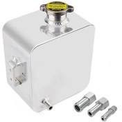 Resim Sones Araba Modifiye Alüminyum Alaşımlı Yardımcısı Su Deposu Gümüş 