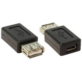 Resim Ti-Mesh Usb 2.0 A F / Usb Micro 5P F Dönüştürücü - Nickel/Black 