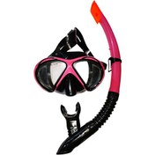 Resim Elve 51701-T-BFS Pembe Siyah Maske Şnorkel Seti 