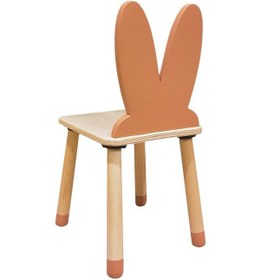 Resim Wood&Joy Renkli Tavşan Sandalye Kahverengi 