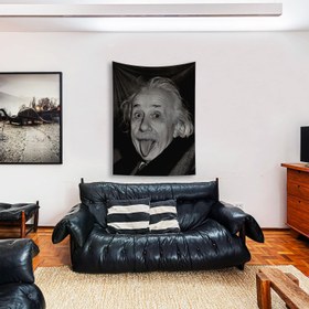 Resim Albert Einstein 1951 Duvar Örtüsü - 100 cm x 135 cm 