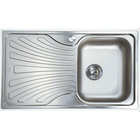 Resim Teka Nerissa 50 Mikroketen Sol Damlalıklı Mutfak Eviyesi 