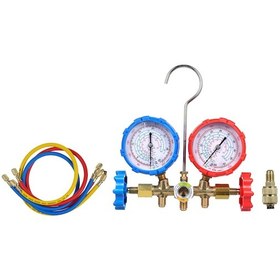 Resim Moveevo R410a/r22/r134a/r32 Soğutma Aleti: Bakır Gövde, 500 Psı İş Basıncı, Renk Kodlu Borular, Yüksek-düşük Basınç Çift Göstergeli Set 