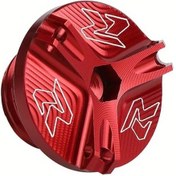 Resim Meridiangoods Suzuki Gsxr600 750 Gsxr1000 Motorcycle Cnc Yağ Dolgu Kapağı Kırmızı 