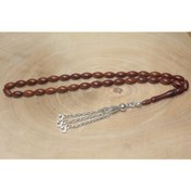 Resim Rd Ekoavm Üç Püskül Ay Yıldız Uçlu Arpa Kesim 6 mm Kuka Tespih Rdt1216 