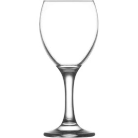 Resim Lav Empire Cam Kırmızı Şarap Kadehi 3'lü 245 ml Ayaklı (Meşrubat Bardağı) 