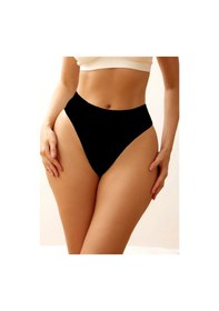 Resim Navelli Model Seamless Beli Lastikli Rahat Tanga Külot Siyah Renk Siyah 