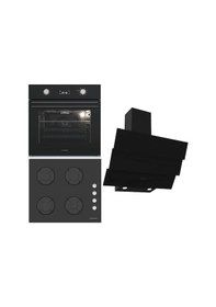 Resim Termikel BO O6555C B - BH P6144C B - CH S6532C BB Ankastre Set Siyah 
