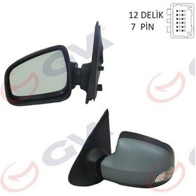 Resim Clio Symbol Joy 2012 Sonrası Yan Dikiz Ayna Sol Elektrikli Sinyal 