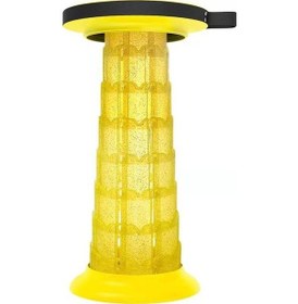 Resim Zsunsky Shop Kamp Tesopik Katlanır Sarı Tabure - Ayarlanabilir, Rahat, Moda Sarı 