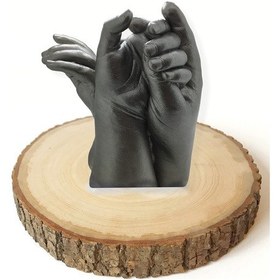 Resim Küçük İzler Ahşap stand'lı Bütün Aile seti 