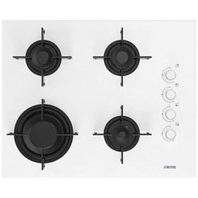 Resim Altus ALA 189 GW 65 CM Beyaz Cam Ankastre Ocak 