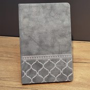 Resim Desenli Gri Renk Deri Defter 