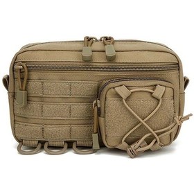 Resim Sunshine022 Khaki 1000d Dayanıklı Çok Fonksiyonlu Outdoor Bel Çantası Bisiklet Yürüyüş Haki 