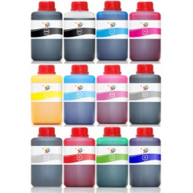 Resim QC Canon imagePROGRAF iPF6100 Uyumlu Yazıcı Mürekkep Seti 500ml 12 Renk 