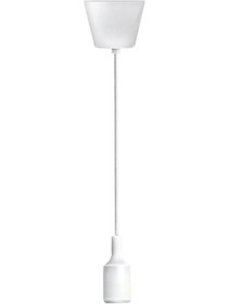 Resim Yapıtaşı Beyaz Dekoratif Sarkıt Askı Duy Aparatı 100Cm E27 