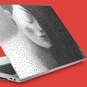 Resim Nokta Tekniği Portre Notebook Sticker, Laptop sticker,, Hp Sticker, Asus Sticker, 15.6 inç Sticker 