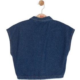 Resim NK Kız Çocuk Spain Denim Yelek 8-14 Yaş Mavi 