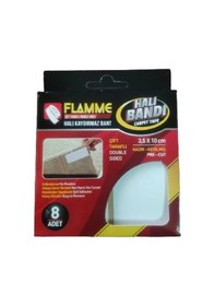 Resim Flamme Halı Kaydırmaz Pedler 8 Adet Çok Renkli 