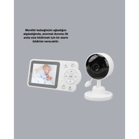 Resim Eco Lounge Gece Görüşlü Bebek Kamerası Ninni ve Alarm Özellikli 
