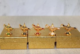Resim Mineli Metal Alaaddin Lambası Model 6 