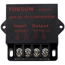 Resim 5v 10a 50w Otomobil Led Ekran Girişimi, 12v/24v'den 5v Dönüştürücü, Dc Transformatör, Aşırı Gerilim-koruma, Metal-kalıplı 