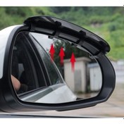 Resim Büro Ev Ofis Arabası İçin Araç Dışı Yağmur Korur Siperlik Desenli Karbon Oto Aynalık Siperliği 