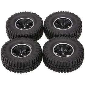 Resim Didadodo 1/10 Rc Rock Crawler İçin 4 Adet Yüksek Tutuşlu 1.9 Lastik Ve Jant Seti - D90 Scx10 Cc01 Uyumlu, Yeni Tasarım 