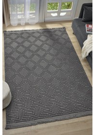 Resim Ruby Antrasit Halı Salon Oturma Odası Çocuk Odası Yatak Odası Halısı 1550 Antrasit 