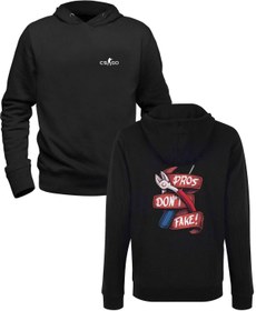 Resim Alfa Tshirt Cs-go Baskılı Siyah Ön Arka Baskılı Çocuk Sweatshirt 