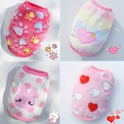 Resim Rahat Peluş Köpek Kazak Yeleği - Kalp ve Pati Desenli Kışlık Sıcak Süveter, Küçük Orta Büyük Irklar İçin Makinede Yıkanabilir, Teddy Bichon Frise Pomeranian Evcil Hayvan Giysisi, Büyük Köpekler için Oyunsever Tasarım 