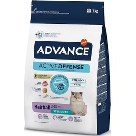 Resim Advance Hairball Kısırlaştırılmış Hindili Yetişkin Kedi Maması 3 Kg 