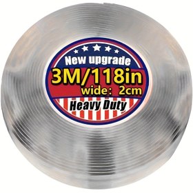 Resim Süper Güçlü Çift Taraflı Bant - Su Geçirmez, Şeffaf, Yüksek Viskoziteli Yapıştırıcı, Yıkanabilir ve Tekrar Kullanılabilir, Plastik, Ahşap, Cam ve Metal Yüzeyler için Uygun - Mutfaklar ve Banyolar için İdeal Bir Seçenek, Çift Taraflı Bant. 