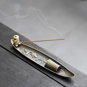 Resim 1 adet Vintage Balıkçılık Metal Alaşım Tutucu - Zarif Ejderha Tasarımı, Ev ve Çay Sövgüsü Kullanımı için Mükemmel, Kokulu Çubuklar Yakmak için İdeal, Çay Sövgüsü Aksesuarı | Zarif Ejderha Tasarımı | Dayanıklı Metal 