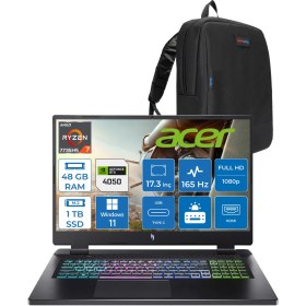 Resim Acer Nitro 17 Amd Ryzen 7 7735HS 48GB Ddr5 1tb SSD RTX4050 140W 6gb 17.3\ Fhd IPS 165HZ Windows 11 Home Taşınabilir Bilgisayar NHQL1EY003H18 + Zetta Çanta 