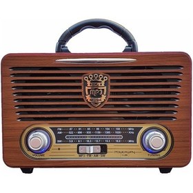 Resim Powerway NSJ-05 Nostalji Radyo Bluetooth Hoparlör 