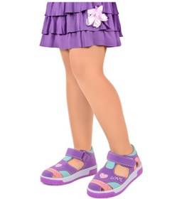 Resim Kiko Kids Kız Çocuk Günlük Ayakkabı Arz 2328 Lila - Somon 