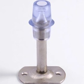 Resim Kapı Stoperi Tamponu Metal Kapı Durdurucu Tutucu Kapı Altı Üstü Stopu Silikonlu Krom 8 cm (5 Adet) 