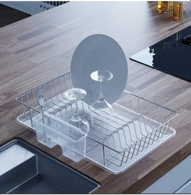 Resim Geseus Home Tek Katlı Tabaklık Bulaşıklık Krom Kb003k Krom 